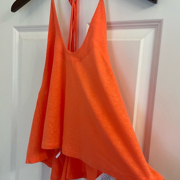 Free People Long Weekend Halter Top - NWT - Medium -  Watermelon - Picture 9 of 15